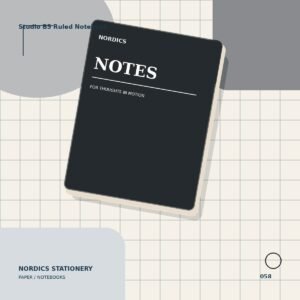 Studio B5 Ruled Notebook — Black