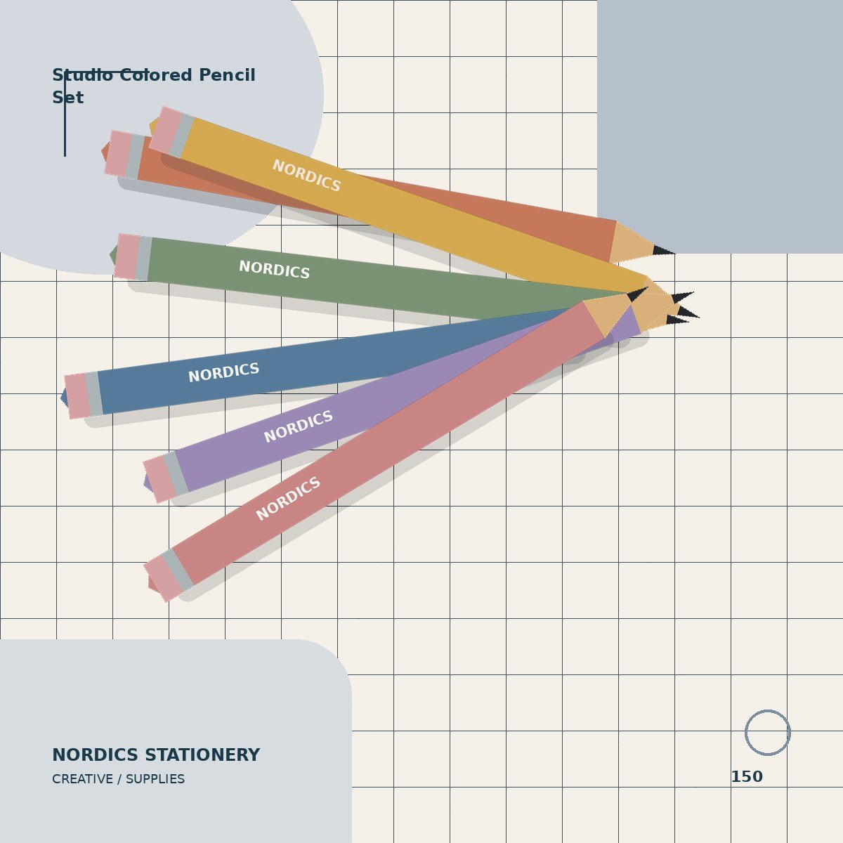 Studio Colored Pencil Set — 12 Colors