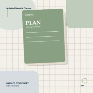 Undated Weekly Planner — Sage